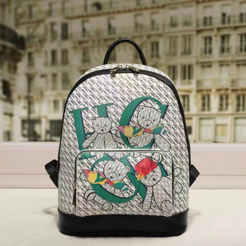 Luxury Bags Cute - CH かわいいクマ柄ショルダーバッグ 高級感のあるミニマリスト女性用トラベルバックパック 大容量デザイン カレッジスタイル