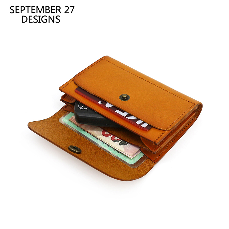 Luxury Bags Leather - ミニウエストバッグ男性本革高級手作りヴィンテージidライセンスクレジットカード財布摩耗ベルトコイン財布牛革ポーチ