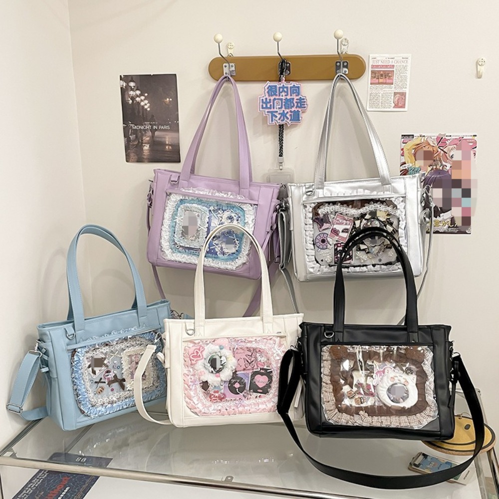 Luxury Bags Cute - 新しい日本の可愛いカワイイ女の子向けオルチャン風Y2Kイタバッグ、デイリー通勤、授業用トートバッグ、スイートガール、女子高生制服風ショルダーバッグ、高級バッグ