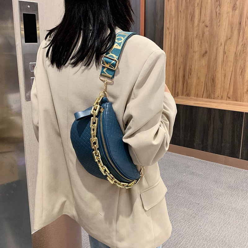 新しい高級チェーンチェストバッグ女性のための高品質 PU シ - Luxury Bags Cute のレビューと価格