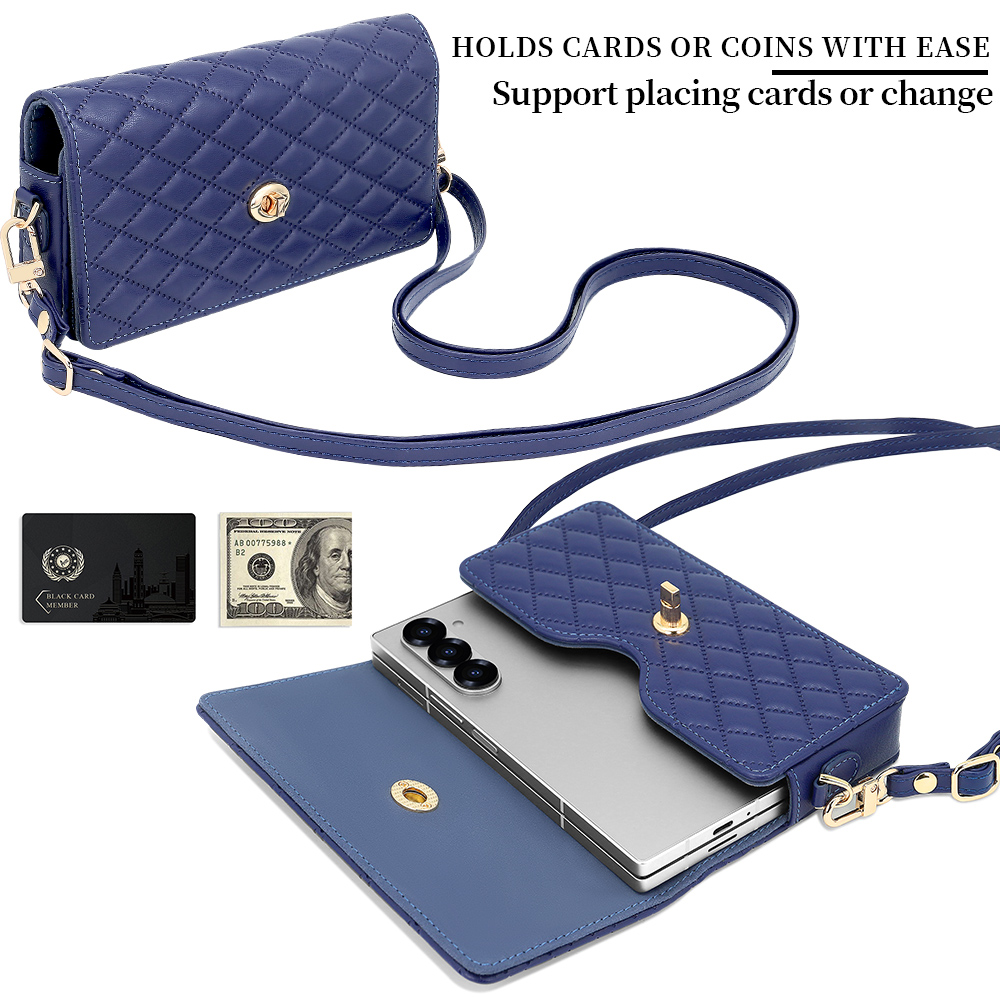 高級PUレザー製スマホウォレットバッグ、Galaxy Z F - Luxury Bags Leather のレビューと価格