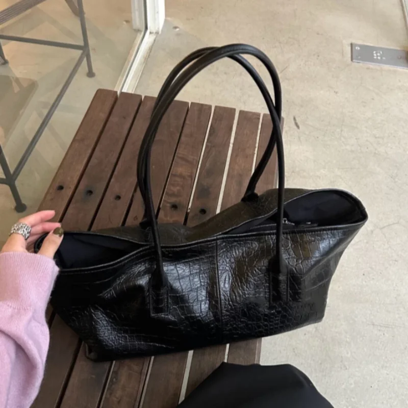 レトロなクロコダイル柄ハンドバッグ、ファッショナブルで豪華な - Luxury Bags Tote のレビューと価格