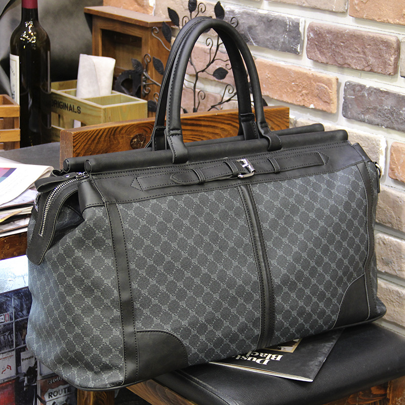 メンズチェック柄トラベルバッグ,大容量ハンドバッグ,トップハ - Luxury Bags Tote のレビューと価格