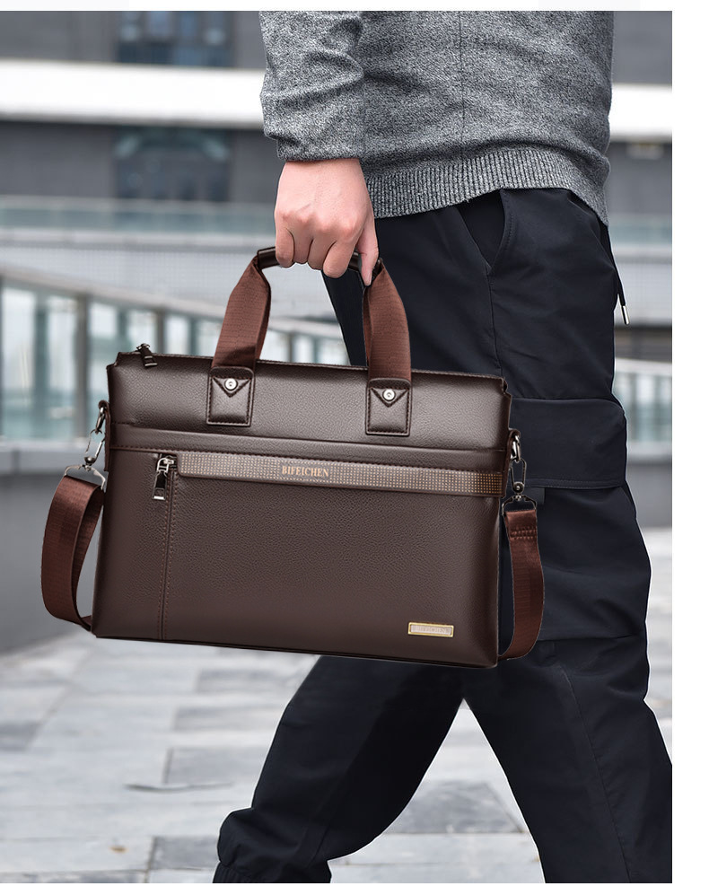 2026 新しい高級ブランド男のハンドバッグ革ラップトップブ - Luxury Bags Tote のレビューと価格