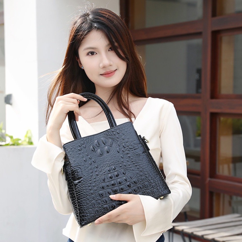 本物のブランドの高品質ワニ柄レザーカジュアルトート高級ハンド - Luxury Bags Tote のレビューと価格
