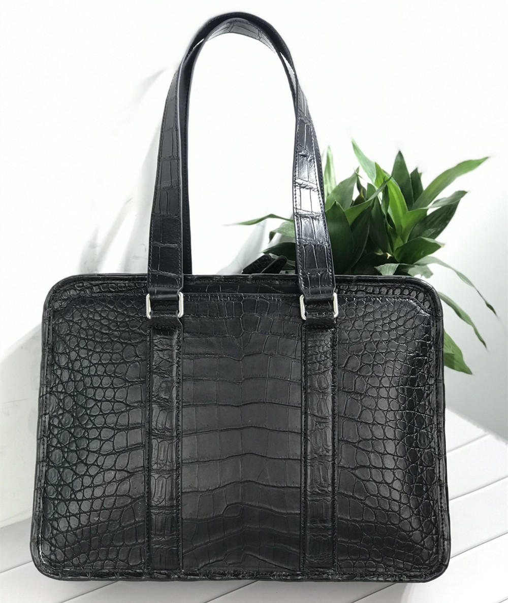 新しいクロコダイルレザーラップトップバッグ 本物のクロコダイ - Luxury Bags Tote のレビューと価格