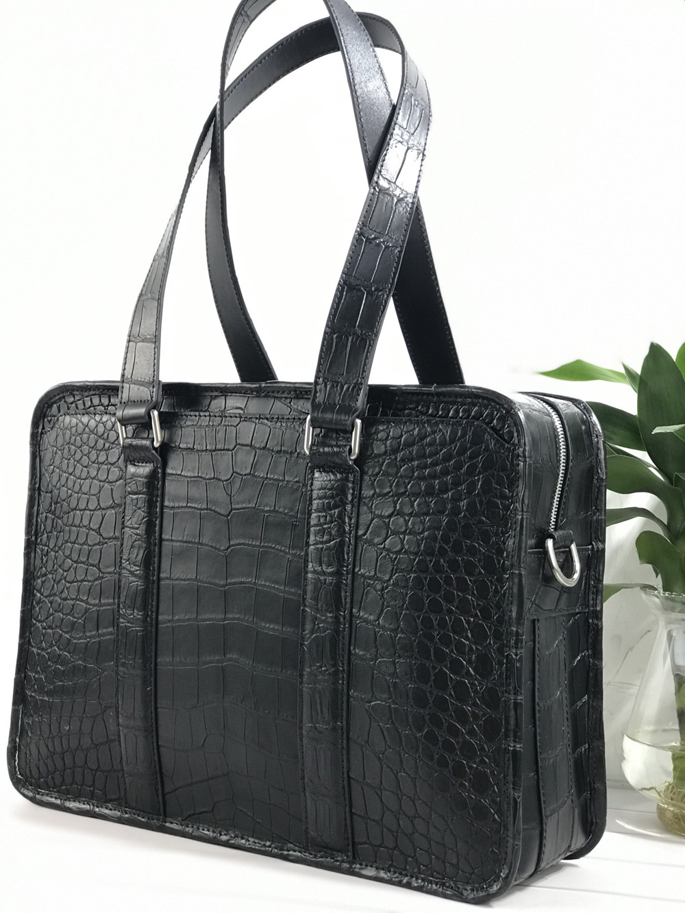 新しいクロコダイルレザーラップトップバッグ 本物のクロコダイ - Luxury Bags Tote のレビューと価格